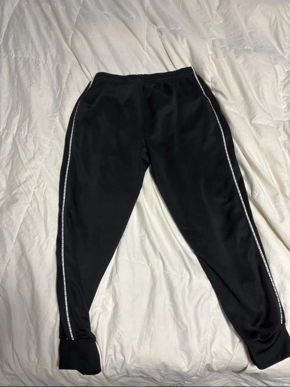 Nike Black Kids' Joggers with White Logo and Side Trim - Picture 6 of 6